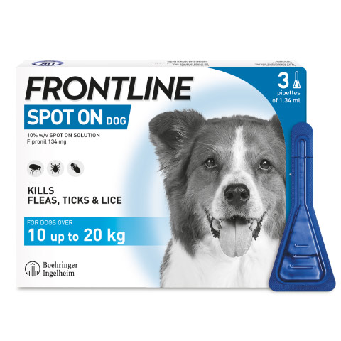 frontline spot on dog medium