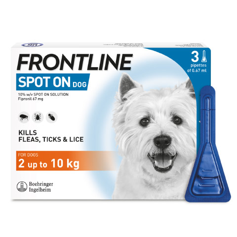 frontline spot on dog small